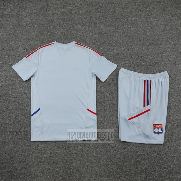 Chandal del Lyon Manga Corta 2022-2023 Gris - Pantalon Corto